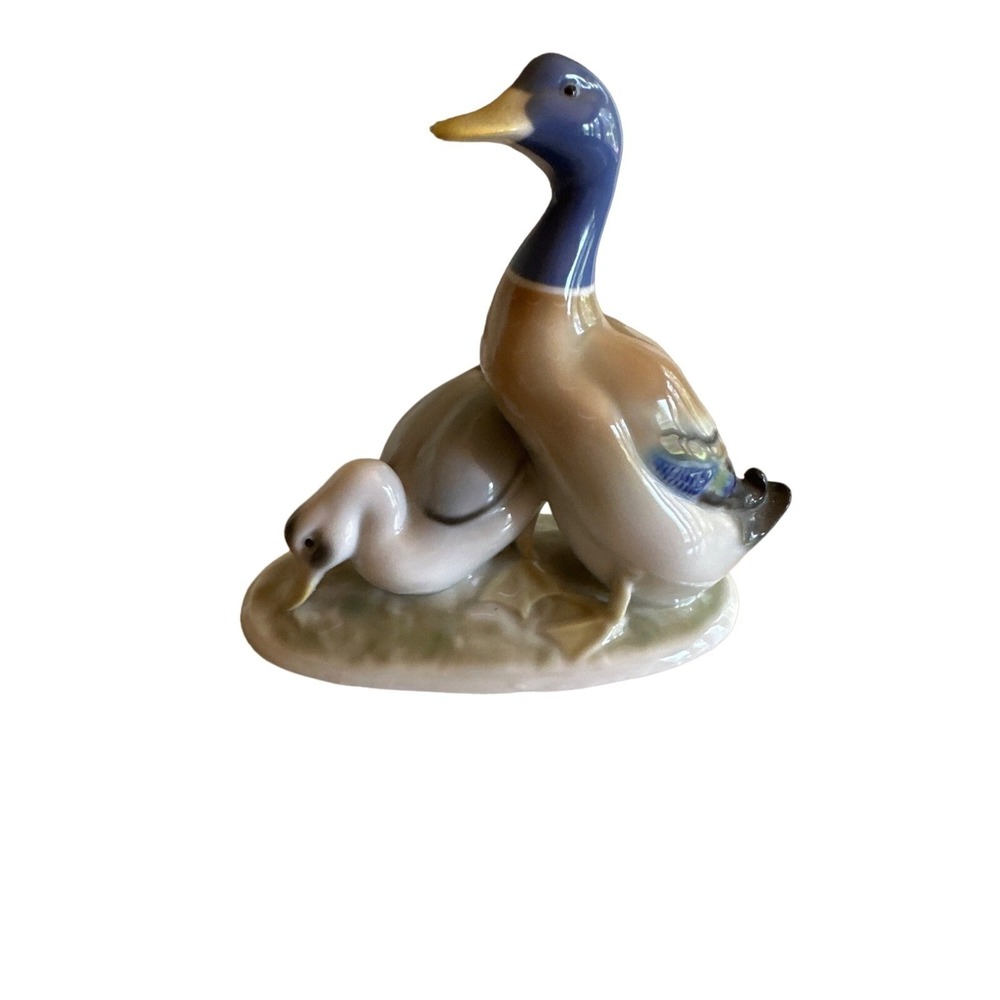 Gerold Porzellan Bavaria Mallard Duck Pair Bird Porcelain Figurine